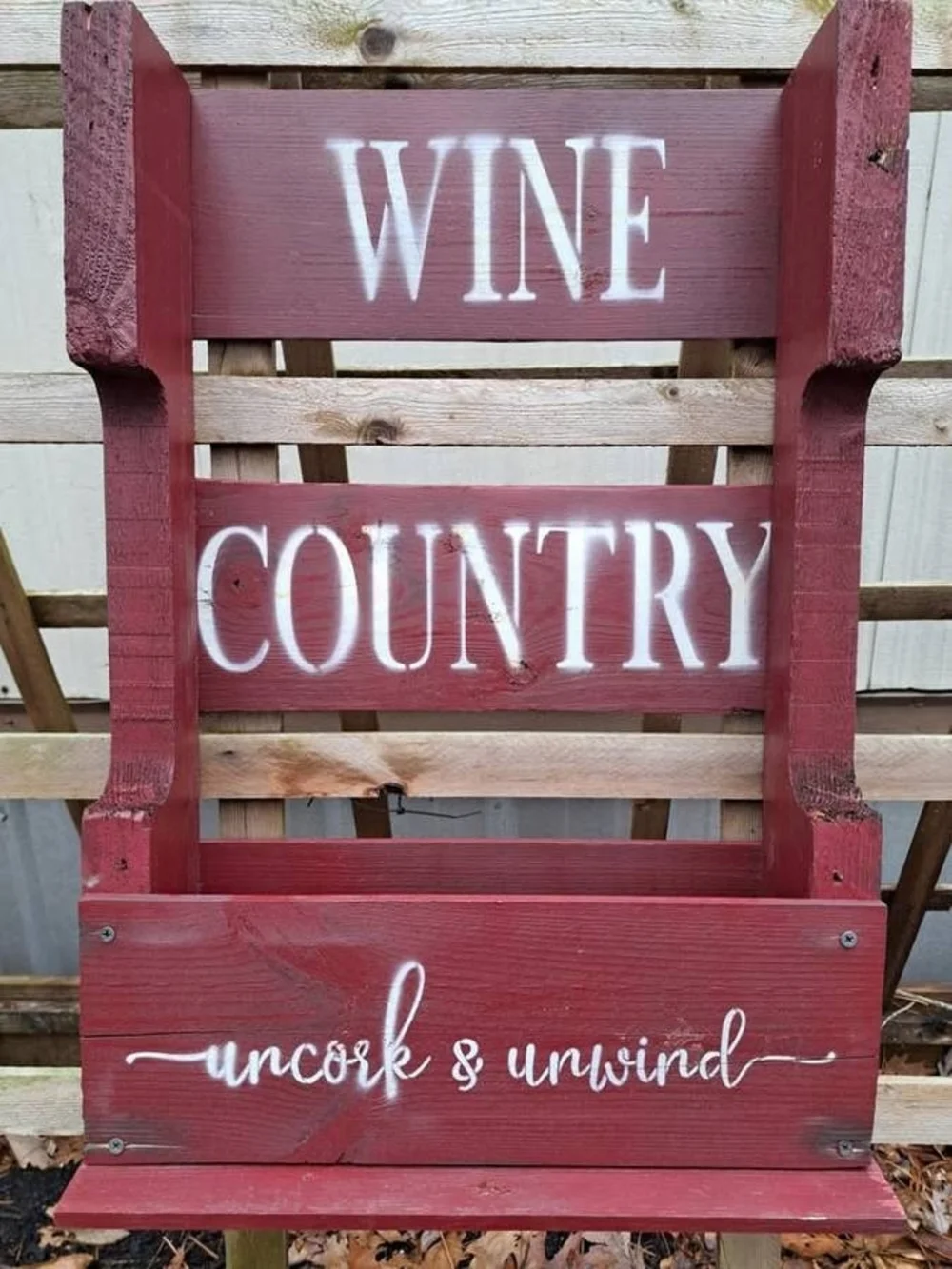 Wine Country Wooden Rack - Uncork & Unwind